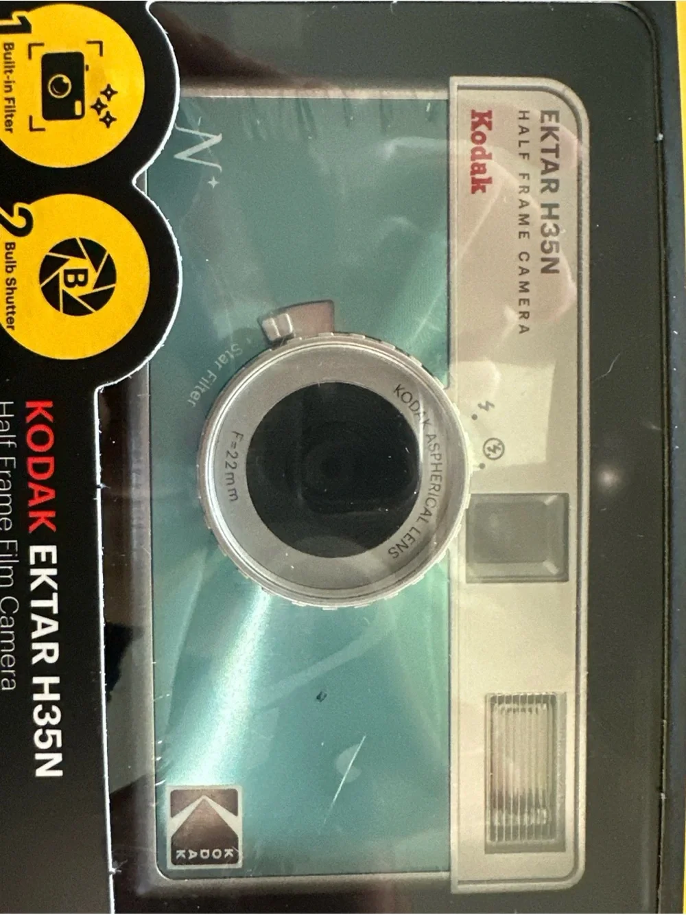 New Kodak Film Camera Ektar H35 Half frame sealed in pkg. Never used.